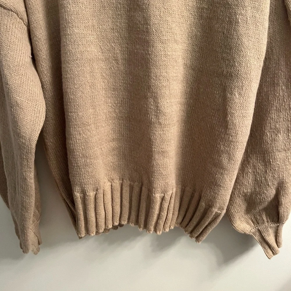 Cozy Knit balloon sleeve Sweater_3
